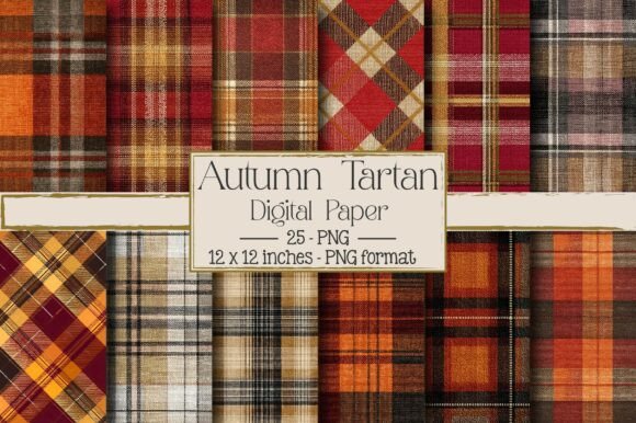 Autumn Tartan Seamless Pattern: A Versatile Design for Creative and Commercial Use
