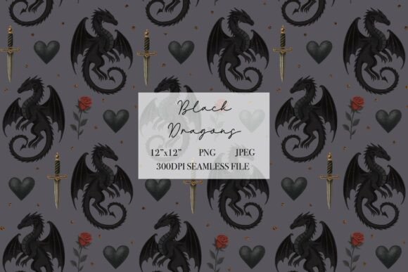 Black Dragons Daggers Seamless Pattern: A Strategic Tool for Creative and Business Success