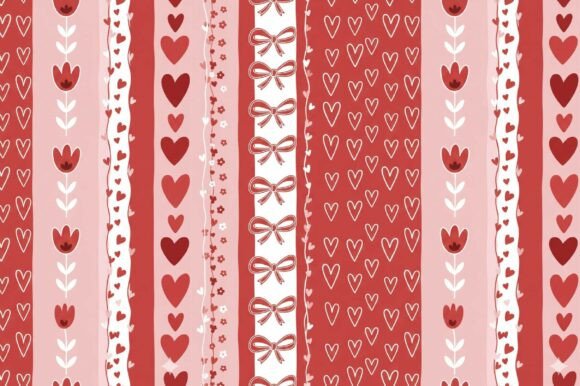 Coquette Valentine Pattern Stripe Floral: A Strategic Design for Creative and Business Success