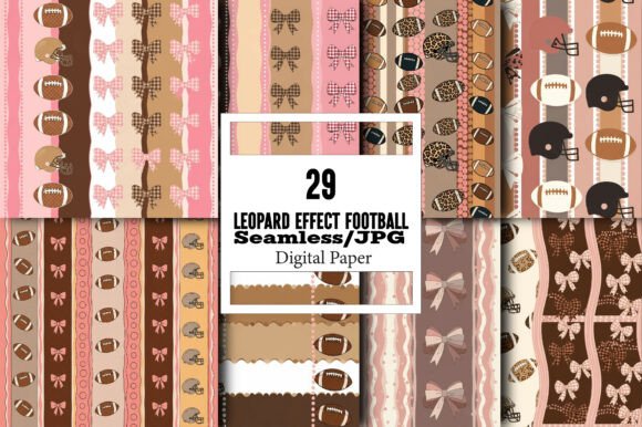 Leopard Effect Football Pattern – A Versatile Graphic for Creative and Commercial Use