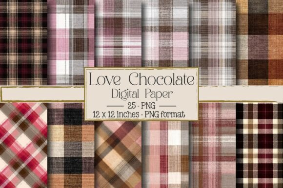 Love Chocolate Backgrounds: A Unique Digital Asset for Creative Projects