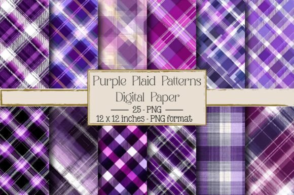 Purple and Turquoise Boho Plaid: A Versatile Design for Creative Projects
