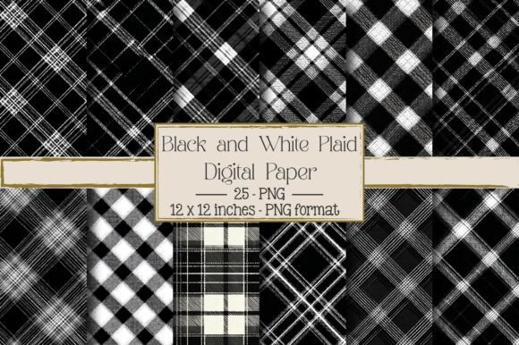 Retro Black and White Plaid: Timeless Design for Modern Use