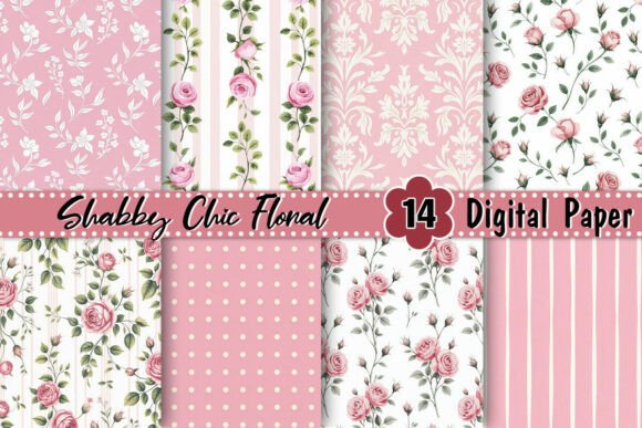 Shabby Chic Floral Digital Paper: A Versatile Tool for Creative Projects