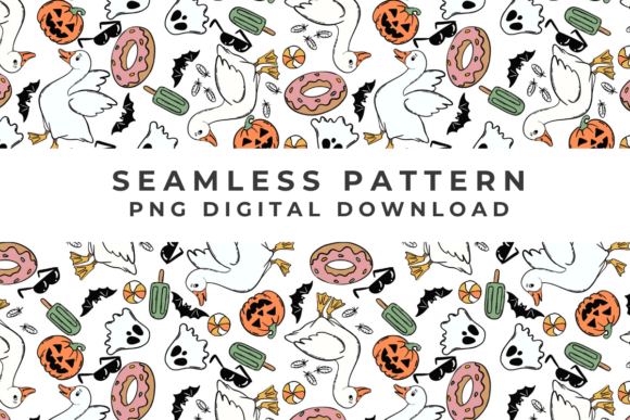 Spooky Elegance: How the Summerween Seamless Fabric Pattern Adds a Playful Twist to Halloween and Autumn Projects