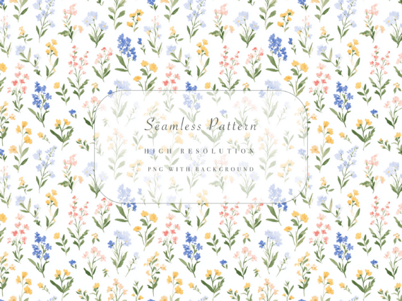 Spring Wildflower Seamless Pattern PNG: A Versatile Design Tool for Creative Projects