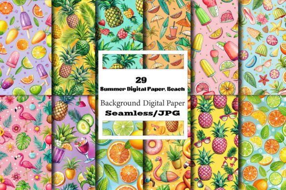 Summer Digital Paper, Beach: A Versatile Resource for Creative Projects